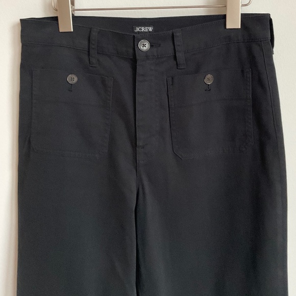 NWT/NWOT  J. Crew Womans Black Sailor slim wide-leg chino pant SZ Various - Picture 5 of 10